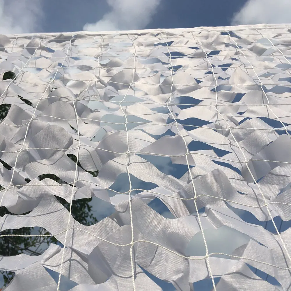 Red de camuflaje para caza blanca, parasol para acampar, toldo de tiro, 2x2, 3, 4, 5, 6, 7, 8, 10M - imagen 5