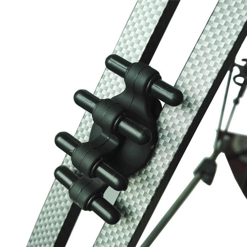Estabilizador de tiro con arco, amortiguador de extremidades, amortiguador de goma de vibración, accesorios de caza de arco compuesto, 2 uds. - imagen 4