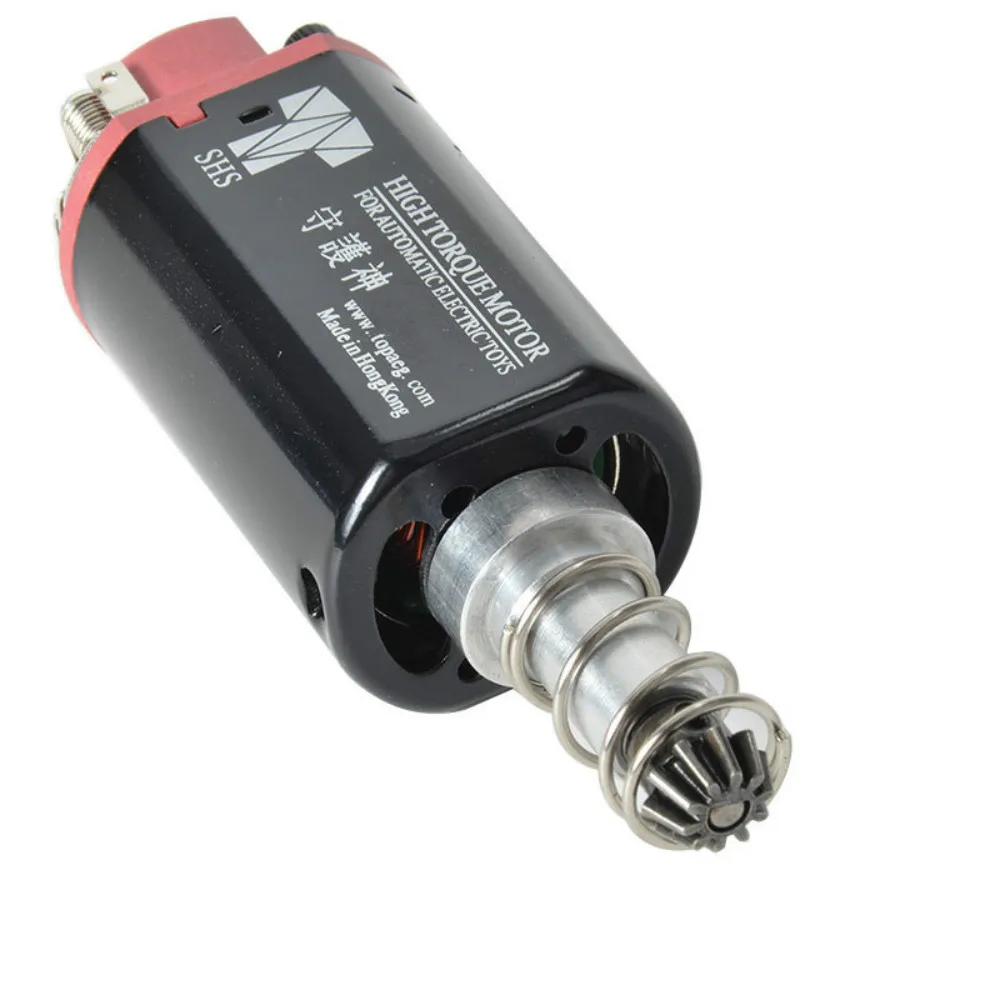 Motor SHS AEG, eje largo para Airsoft BBgun M16 M14 MP5, engranaje de piñón de alta velocidad de par, accesorios de disparo tipo D - imagen 4