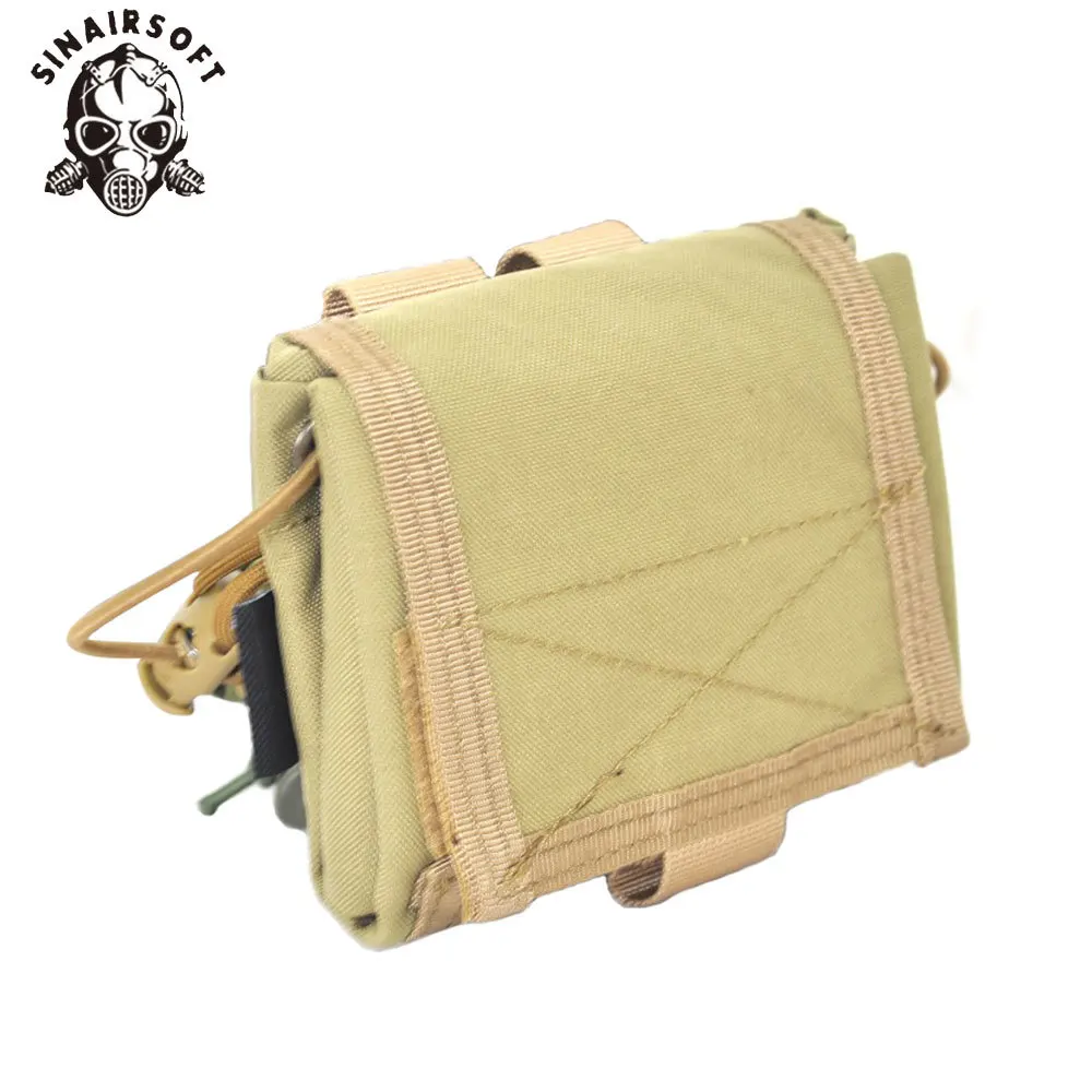 Bolsa de reciclaje táctica Molle plegable para revistas Airsoft Paintball herramienta de caza al aire libre bolsa de recuperación plegable - imagen 4