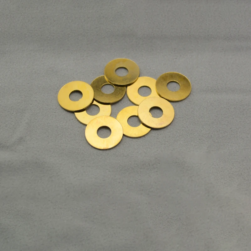 Cuña de cojín de Metal de cobre y bronce, arandela de latón para Benchmade 710 730 Griptilian 550 551 552, anillo de almohadilla de reparación, fabricación de bricolaje, 2 uds. - imagen 5