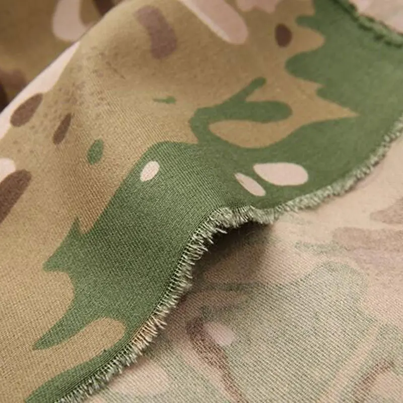 Tela de camuflaje de 1,5 M de ancho para uniforme de oficial militar, Material de algodón, sarga caqui, poliéster, PC - imagen 2
