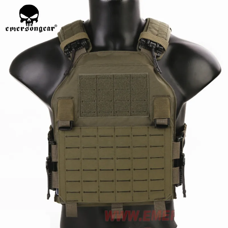 Emersongear-chaleco táctico de corte láser de liberación rápida, portador de placa 420, ligero, MOLLE, LCS, especial, para caza - imagen 4