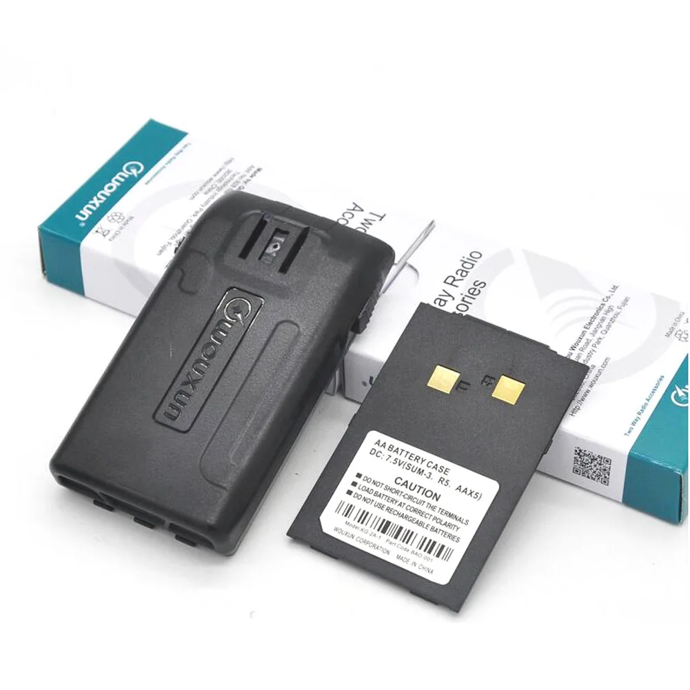 Radio 5 AA carcasa de batería para Wouxun KG-UVD1P KG-UV6D KG-UV5D KG-UV3D KG-669 KG-679 KG-689 Plus KG-703 KG-810 Walkie Talkie - imagen 4