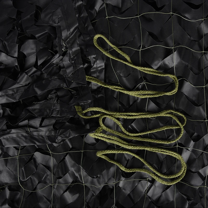 Redes de camuflaje de caza reforzadas negras de doble capa, caza militar, sombra de jardín militar, malla oculta, Red de camuflaje - imagen 2