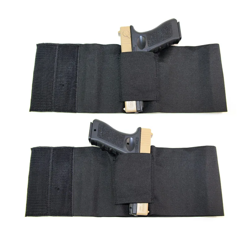 Pistolera táctica oculta para Glock 17 19 Beretta M9 Sig p226, funda elástica de cinturón ajustable Universal - imagen 2