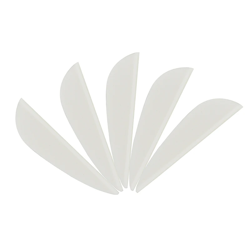 Pluma de tiro con arco de plástico, pluma de goma de 8 colores, flecha artesanal, 100 piezas - imagen 4