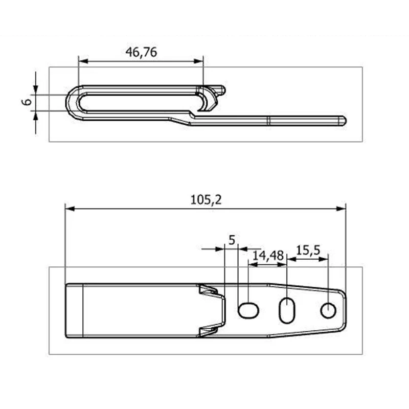 KYDEX IWB HOLSTER CLIPS K Funda Clip de cintura Accesorios Funda de cuchillo Clip trasero KYDEX Funda Clip de transporte Funda K - imagen 4