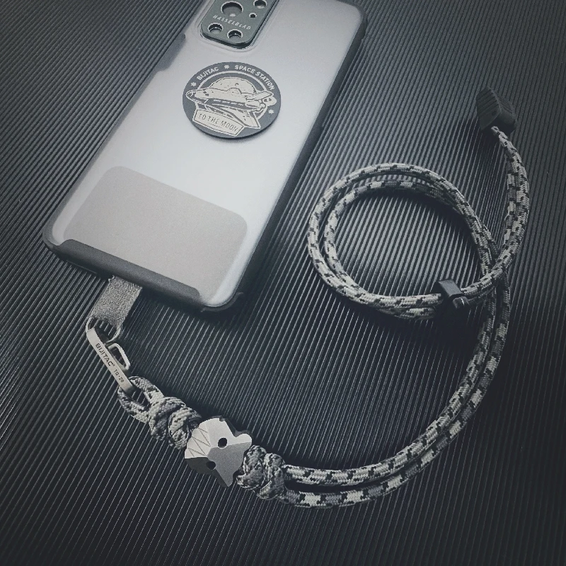 Colgante de cabeza de oso de guerra de aleación de titanio, colgante de cuello de teléfono móvil ajustable Edc, llavero, colgante de cuchillo - imagen 3