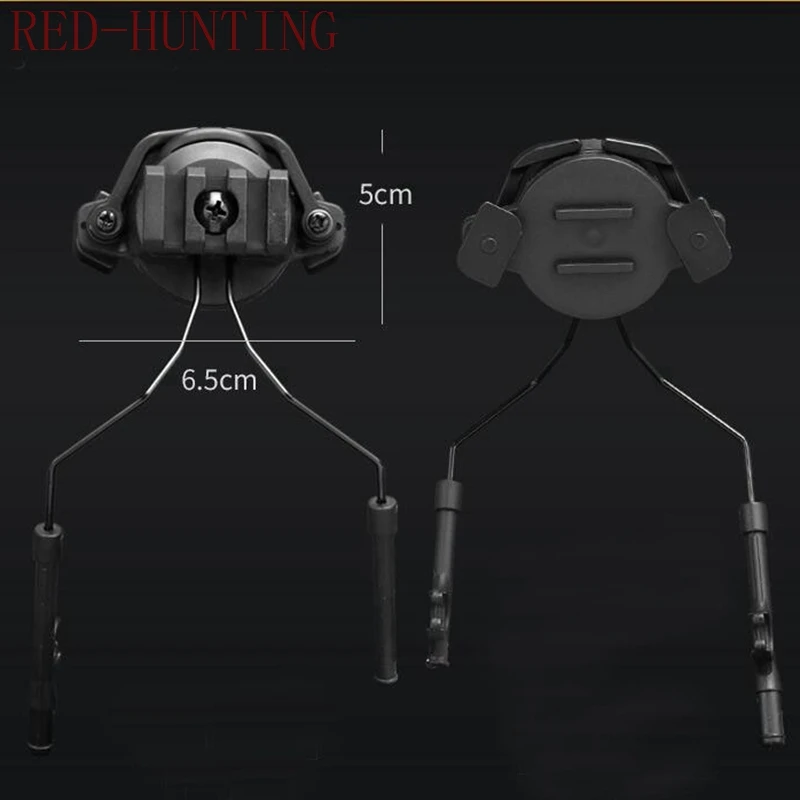 Soporte para auriculares Airsoft Paintball, adaptador de riel para casco rápido del ejército, Kit de montaje táctico, accesorios - imagen 3