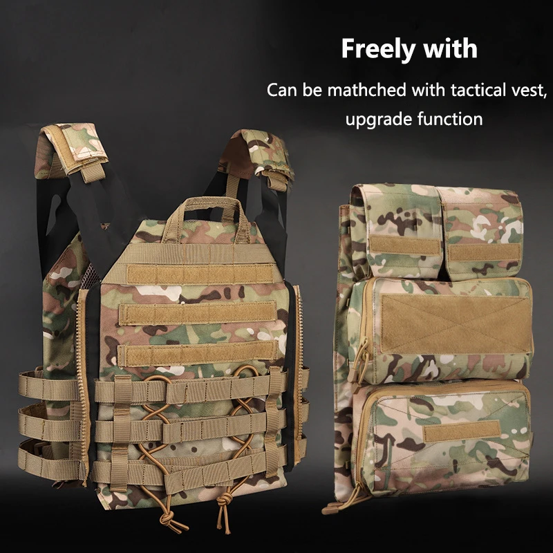 Chaleco táctico Camo JPC2.0 Paquete de accesorios de expansión de alta capacidad, bolsa para revistas, combinada con deflector, nailon 1000D - imagen 2