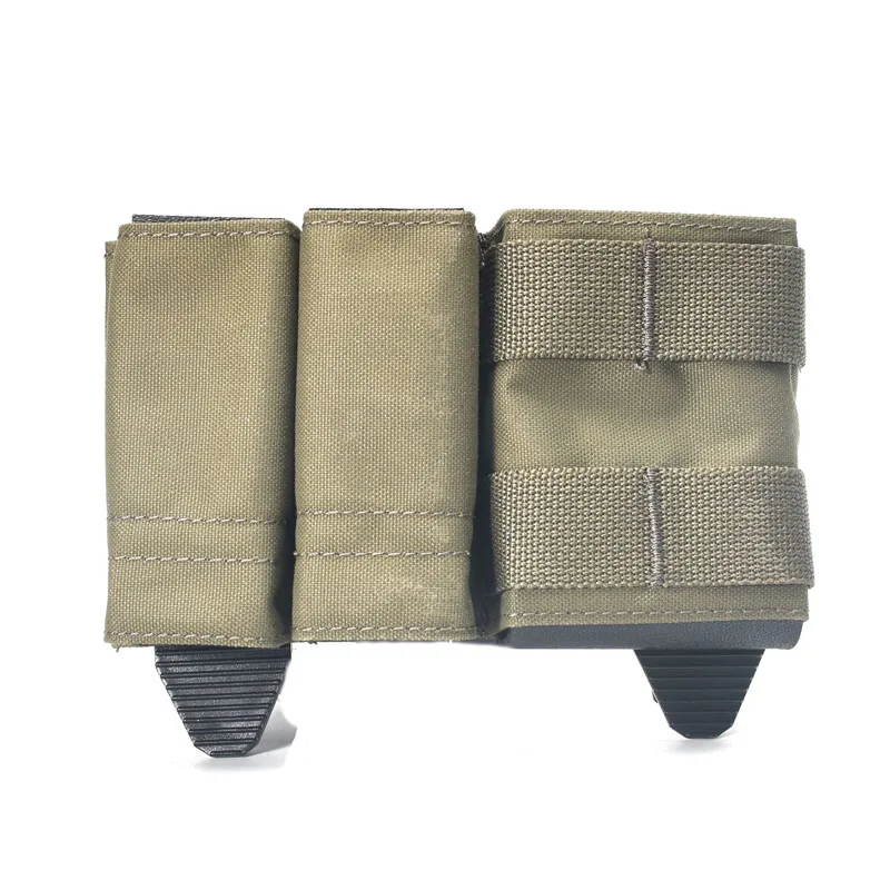 Chaleco táctico de 9mm + 9mm + 5,56, bolsa Triple para revistas, sistema 5,56, Clip para munición, bolsillo de soporte - imagen 5