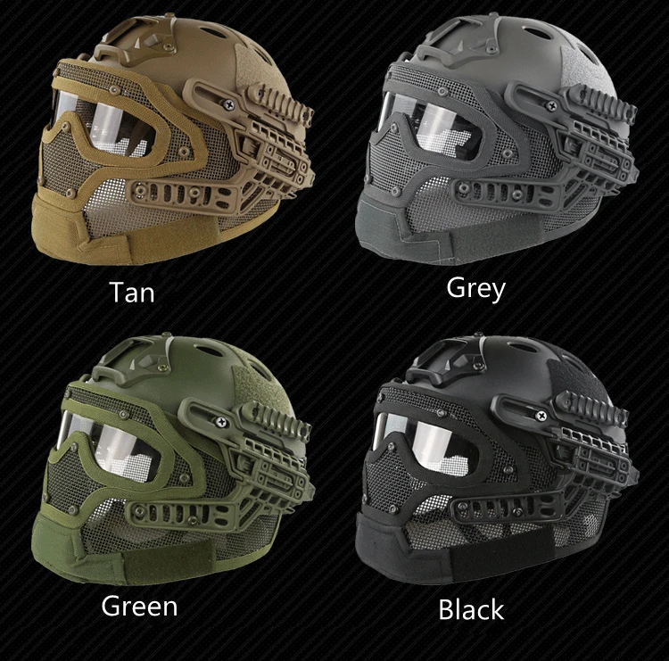 Casco con diseño táctico para juego