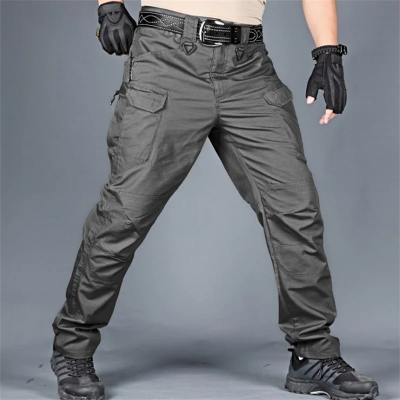 Pantalones militares transpirables para hombre, pantalón táctico de combate urbano, impermeable, ajustado, Cargo, 6XL, novedad - imagen 5