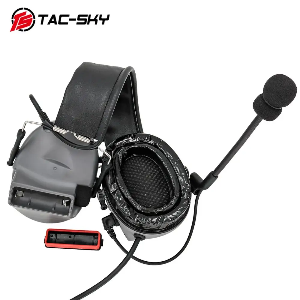 TAC-SKY Auriculares electrónicos tácticos para disparar COMTA II Auriculares con cancelación de ruido y PTT táctico U94ptt C2 COMTA HEADSET - imagen 5