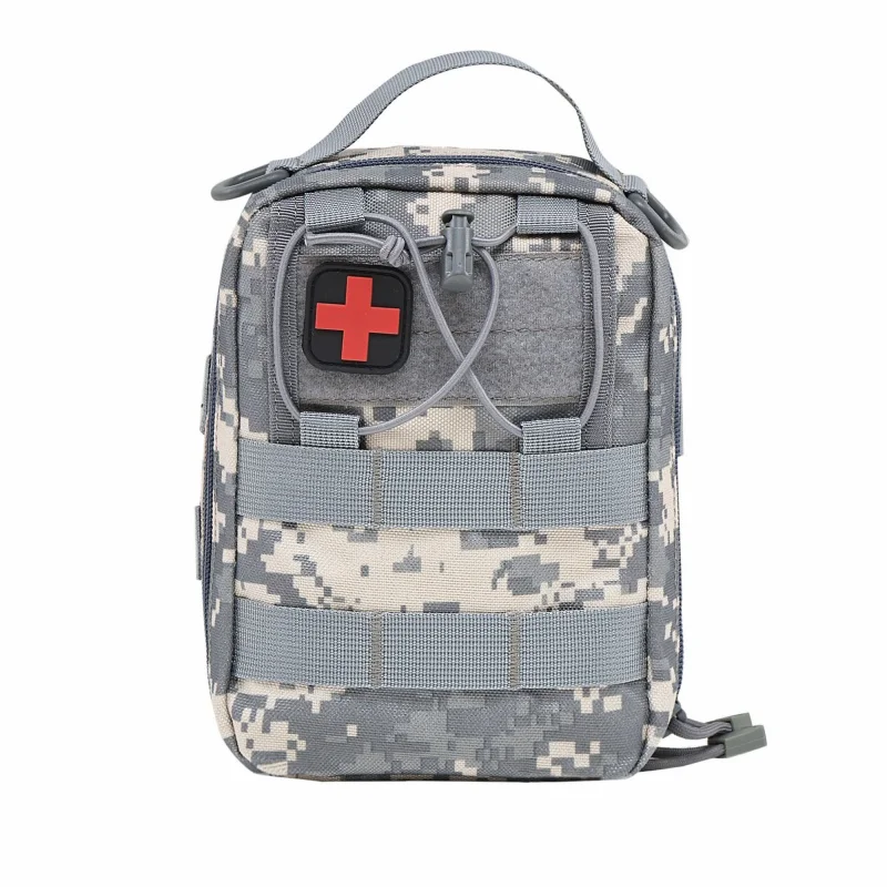 Bolso de hombro táctico Molle, bolsa médica, cinturón, paquete de cintura, herramienta EDC, accesorios para Airsoft de caza al aire libre - imagen 4
