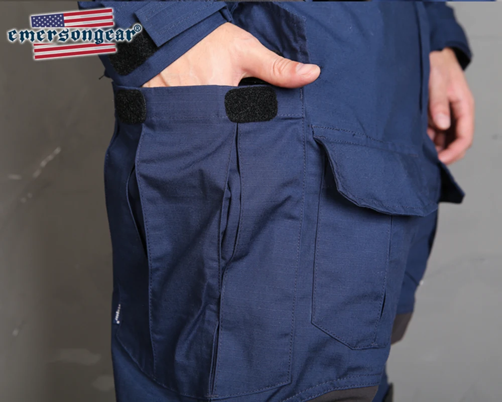 Emersongear G3 pantalones de combate caza pantalones tácticos de nailon azul marino pantalones Cargo de entrenamiento de servicio para hombre rodilleras pantalones de caza EM9462 - imagen 5