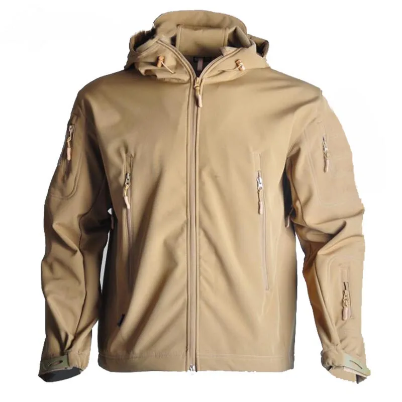Chaqueta deportiva de camuflaje para hombre, abrigo de piel de tiburón TAD, Softshell, rompevientos, escalada, ropa de caza, impermeable, a prueba de viento - imagen 5
