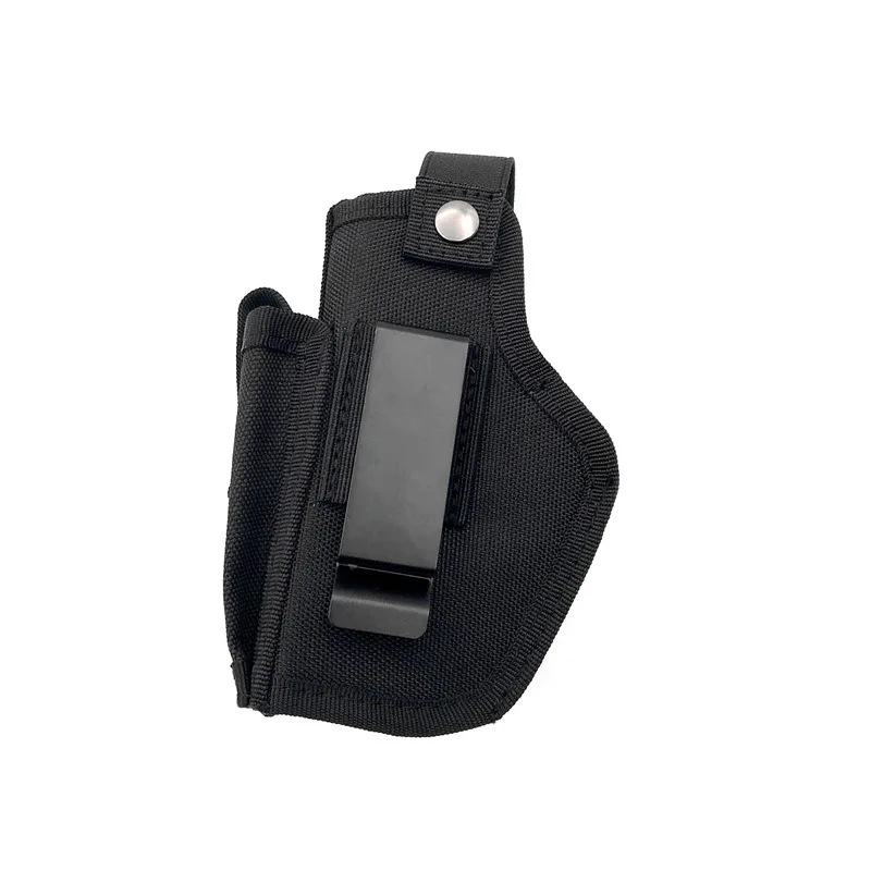 Funda táctica para pistola de mano izquierda/derecha, soporte de nailon oculto, cinturón con Clip de Metal, bolsa Universal para pistola Airsoft - imagen 4