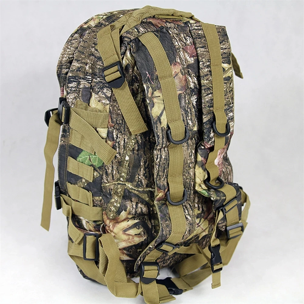 Mochila impermeable de camuflaje biónico para caza y pesca, bolso de hombro doble multifuncional, Oxford tela resistente al desgaste, 40L - imagen 4