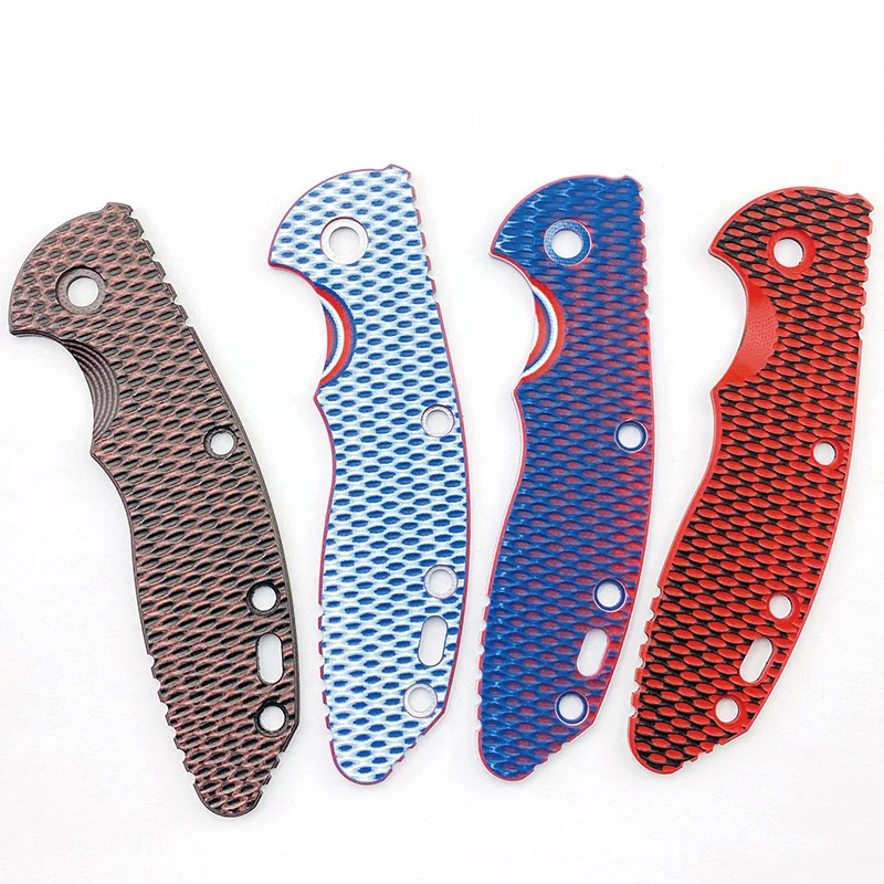 Parches de agarre de mango de cuchillo G10 Multicolor para cuchillos Rick Hinderer XM18 de 3,5 ", accesorios de báscula, piezas de Material XM-18, 1 unidad