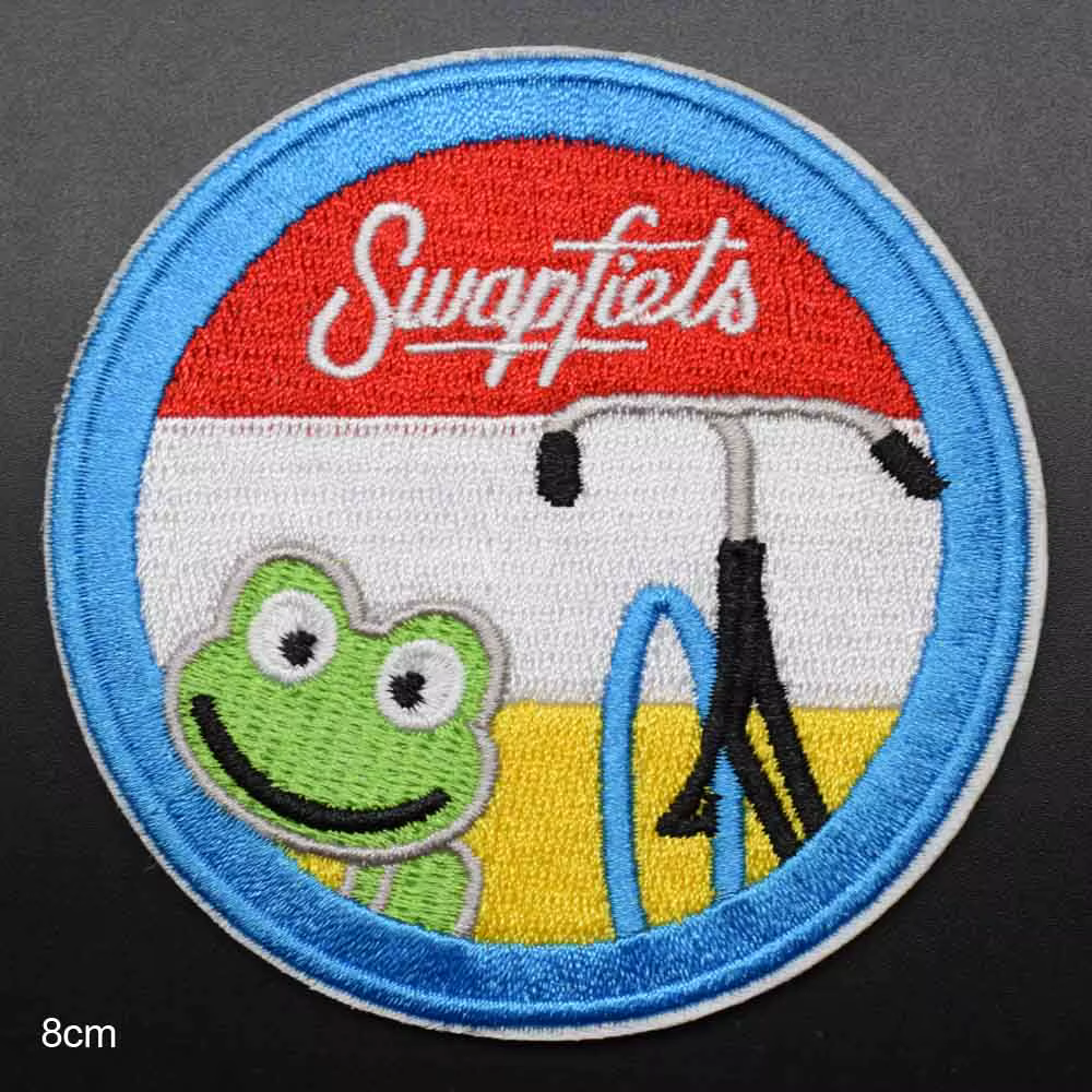 Parche animal verde para ropa, parche bordado para planchar, apliques para coser - imagen 3