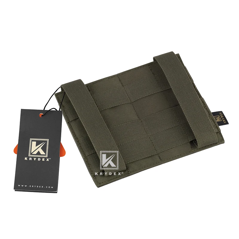 KRYDEX-bolsa táctica de tiro rápido 5,56 para Rifle, doble apertura, alta velocidad, Top MOLLE /PALS, portador de revistas elástico, Ranger Green - imagen 4