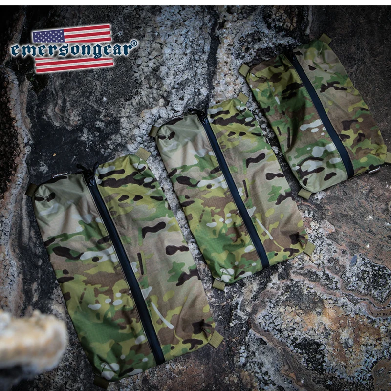 Emersongear-bolsas de almacenamiento EDC tácticas, bolsa con cremallera para herramientas, Airsoft DWR, caza, senderismo, soporte de bolsillo, 34x20cm L - imagen 5