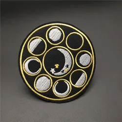 Parche termoadhesivo fase lunar bordado para ropa – Aplique DIY