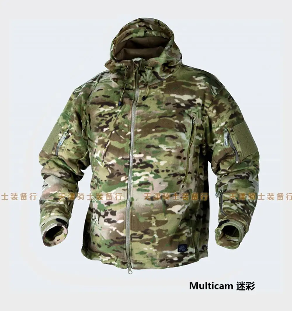 Chaqueta polar táctica de doble cara, Superfina, con capucha y gruesa - imagen 5