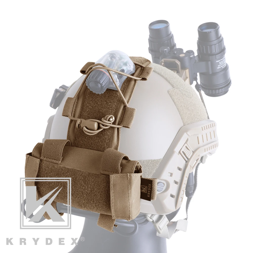 KRYDEX-bolsa táctica para paquete de batería MK1, accesorio para casco de combate, sistema de retención de almacenamiento, caja de batería de GPNVG-18 de contrapeso - imagen 3