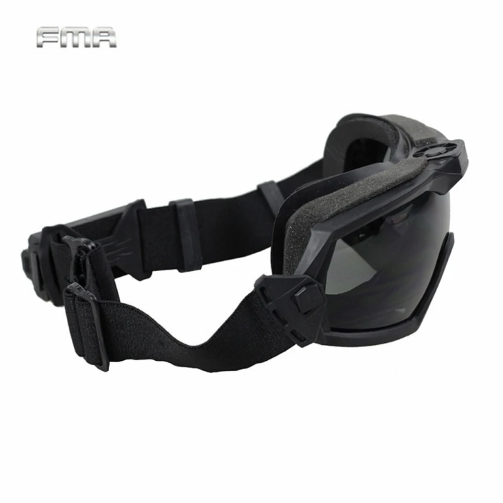 Gafas reguladoras FMA de protección, lentes tácticas para seguridad ocular, con ventilador, Airsoft Paintball, versión actualizada, LPG01BK12-2R - imagen 5