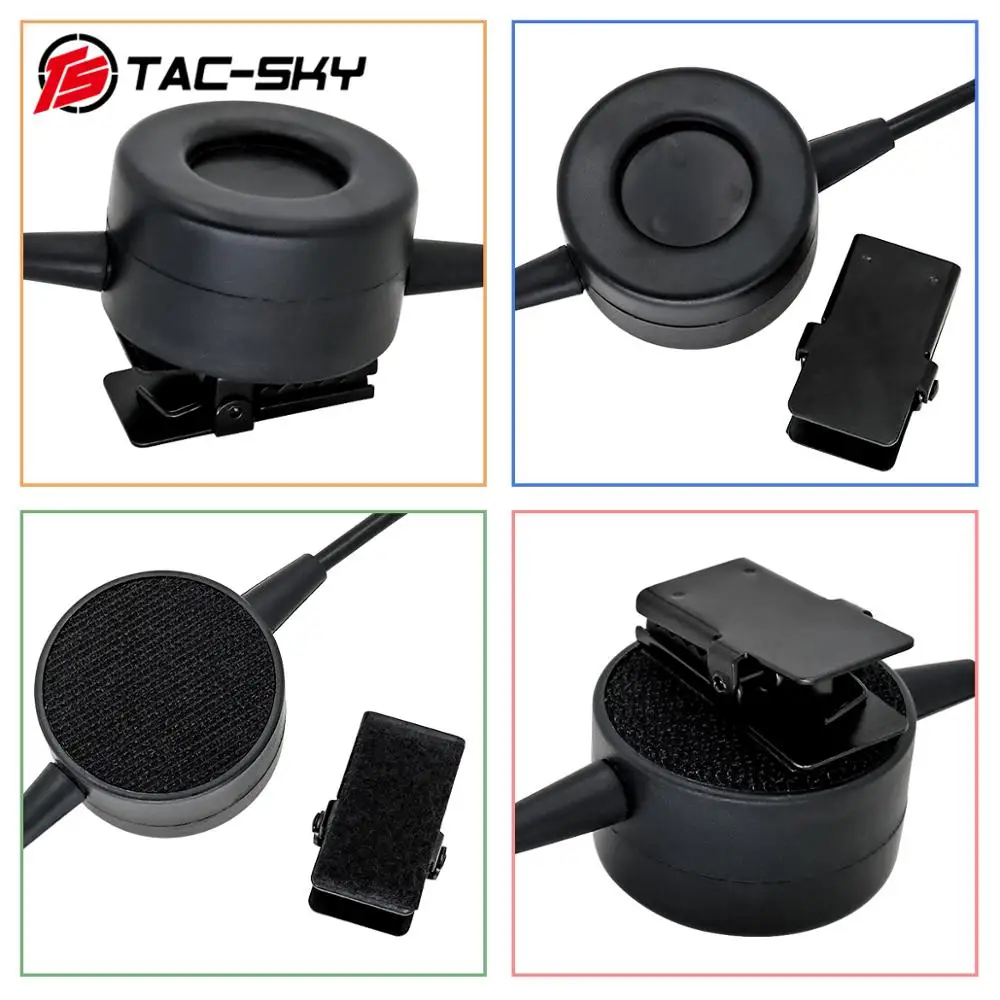 Adaptador táctico PTT de TAC-SKY, TCI PTT de 6 pines, adecuado para modelo de walkie-talkie con funda simulada AN/PRC 148 152 152A - imagen 3