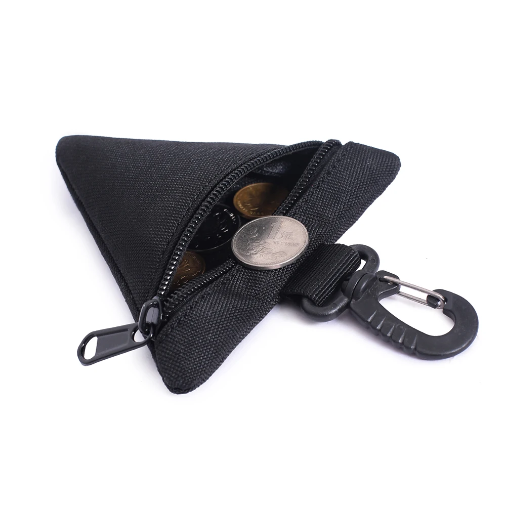 Mini bolsa táctica EDC, BILLETERA, paquete de auriculares, soporte triangular, monedero portátil, militar, caza al aire libre, bolsa de cintura para correr - imagen 5