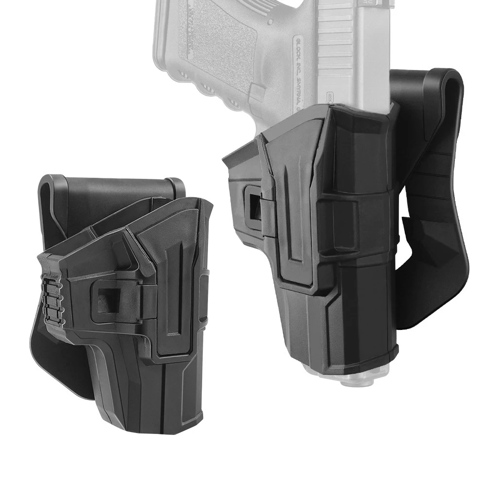 Funda táctica para pistola de retención de G-9R, soporte para cargador, bolsa Mag para Glock de 9MM, 17, 18, 19, 22, 23, 25, 31, 32, 34, 35, 37, 38 - imagen 2