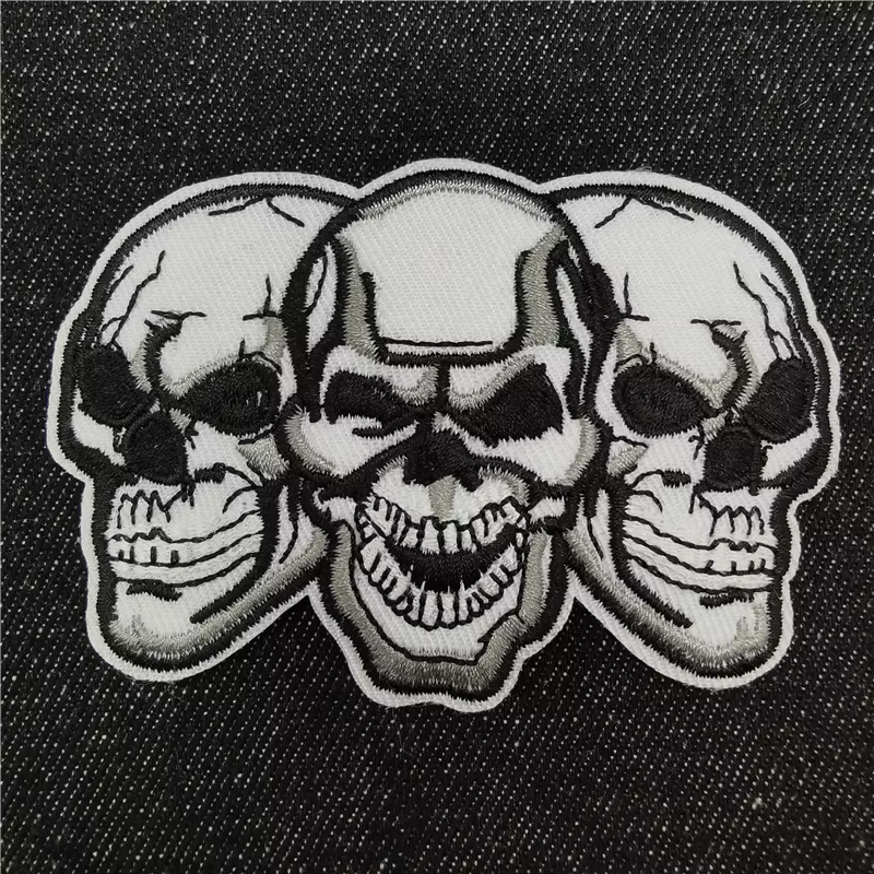 Parche bordado pentagrama negro blanco para ropa táctica militar - imagen 5