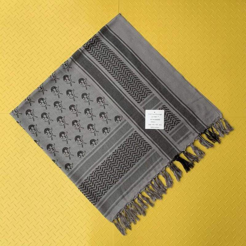 Bufanda militar árabe Keffiyeh Shemagh, chal ligero para cuello, cubierta táctica para caza, desierto, a prueba de viento, chal de algodón - imagen 4