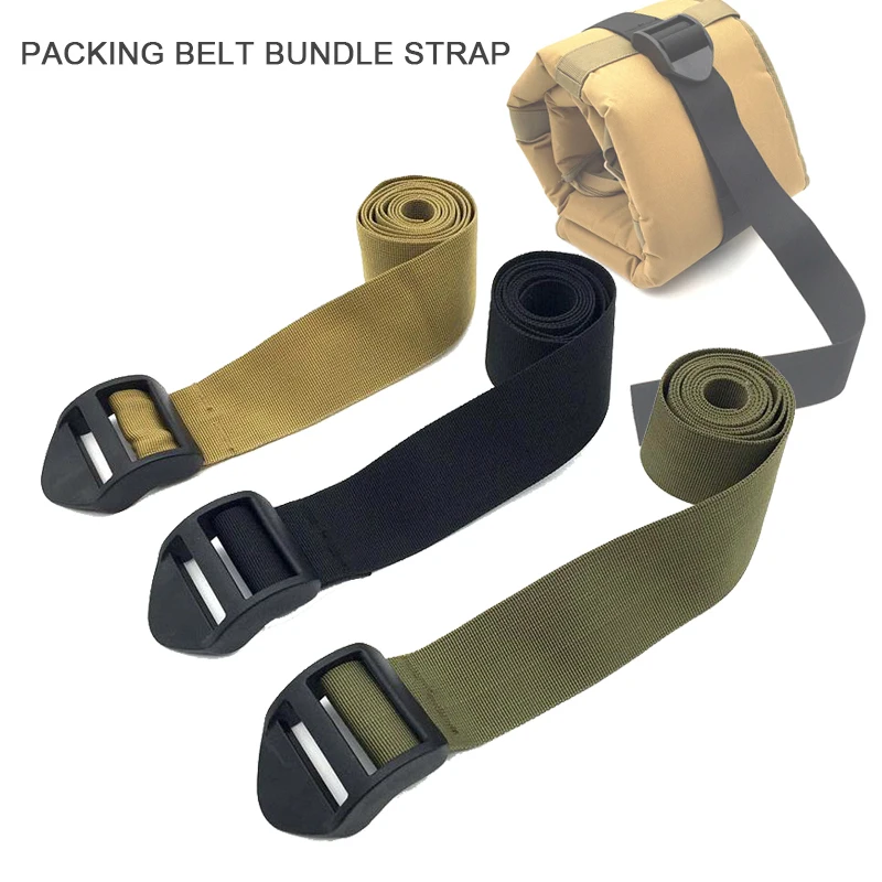 Camping senderismo 2 pulgadas cinturón de embalaje paquete de equipaje correa de mochila cinturón de nailon de alta calidad para senderismo al aire libre escalada caza - imagen 2