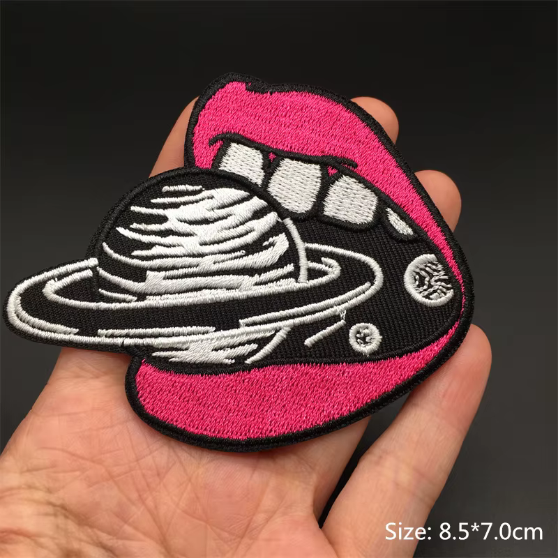 Parche bordado planetas astronauta – Termoadhesivo espacial para ropa - imagen 4