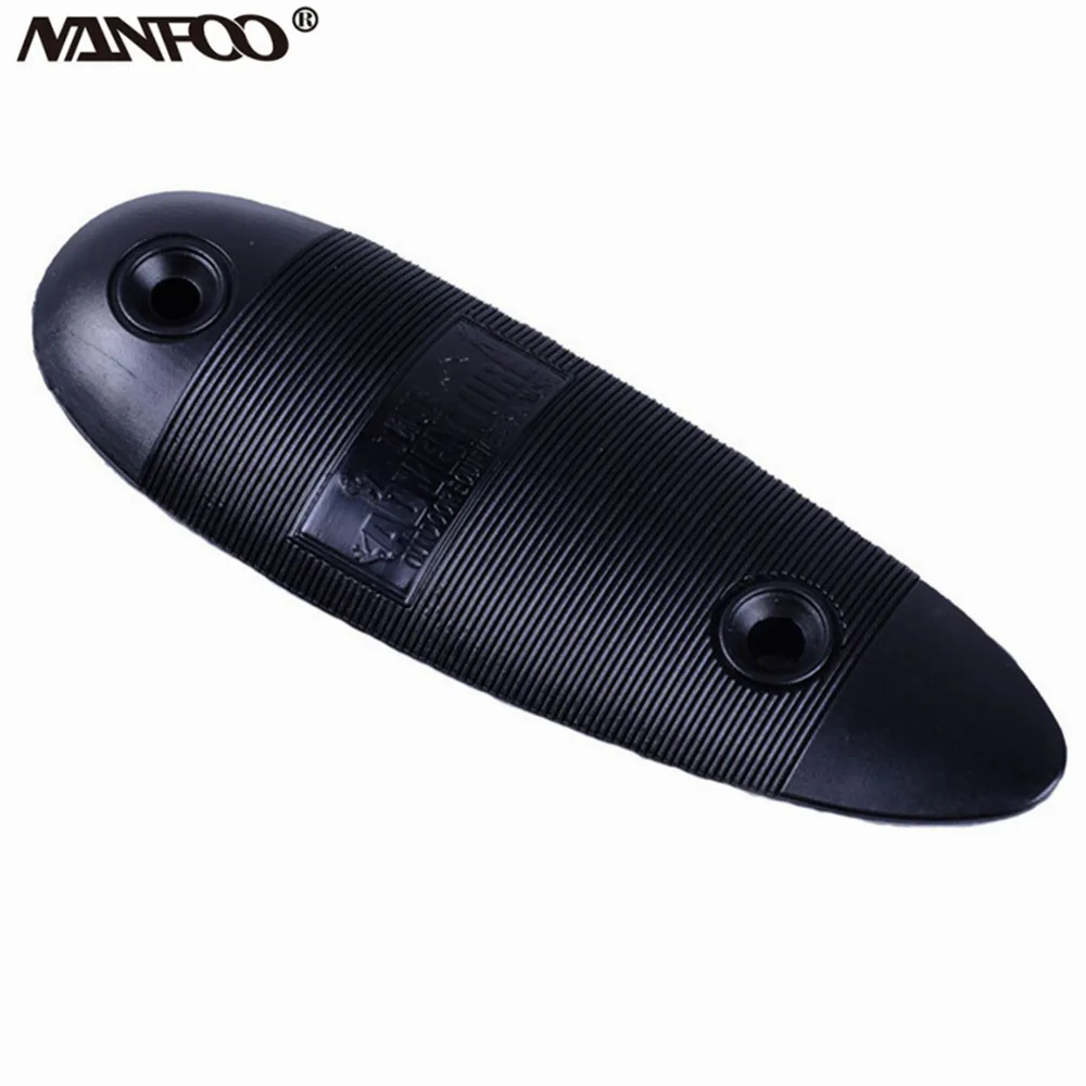 Almohadilla de retroceso acanalada antideslizante de PP duradera con tornillos para caza, accesorios para pistola táctica, Protector de trasero para pistola de tiro