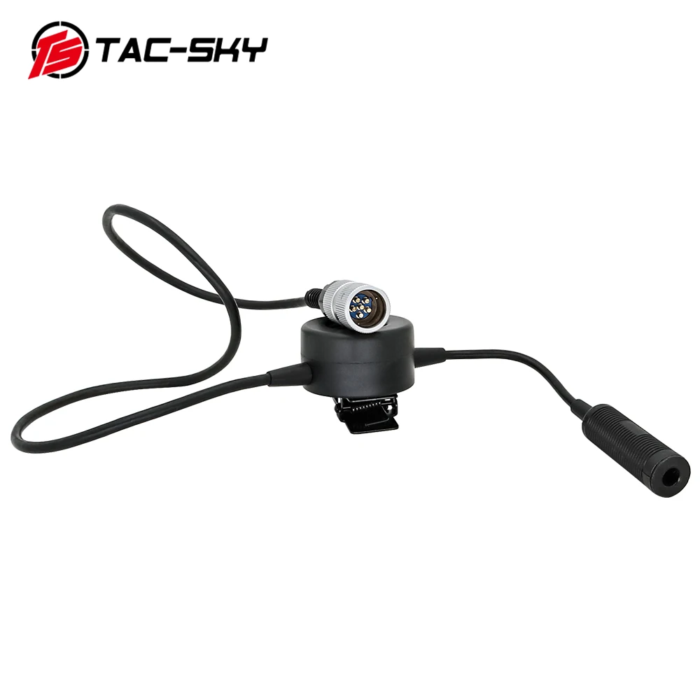 Adaptador táctico PTT de TAC-SKY, TCI PTT de 6 pines, adecuado para modelo de walkie-talkie con funda simulada AN/PRC 148 152 152A - imagen 4