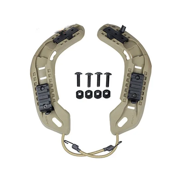 Rieles laterales para casco de combate militar táctico, rieles de guía para casco de caza rápida, ACH-MICH de arco protector, 1 par - imagen 5