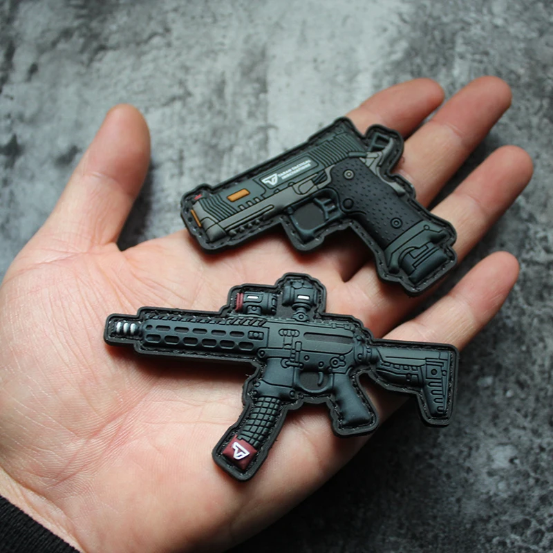 Parches de brazos de silicona 3D, brazalete táctico para ropa, chaleco y decoración de mochila, versión COMBAT MASTER TTI MPX Q - imagen 2