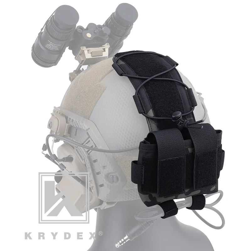 KRYDEX-Bolsa de batería de contrapeso MK2 para casco de combate, accesorio de almacenamiento, sistema de retención, GPNVG-18, caja de batería MCBK - imagen 4