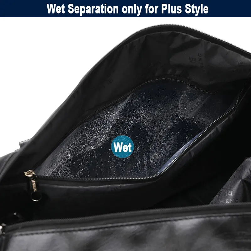 Bolso De gimnasio De cuero PU para hombre y mujer, bolsa deportiva seca y húmeda para entrenamiento, bolso De hombro para viaje, XA18A - imagen 5