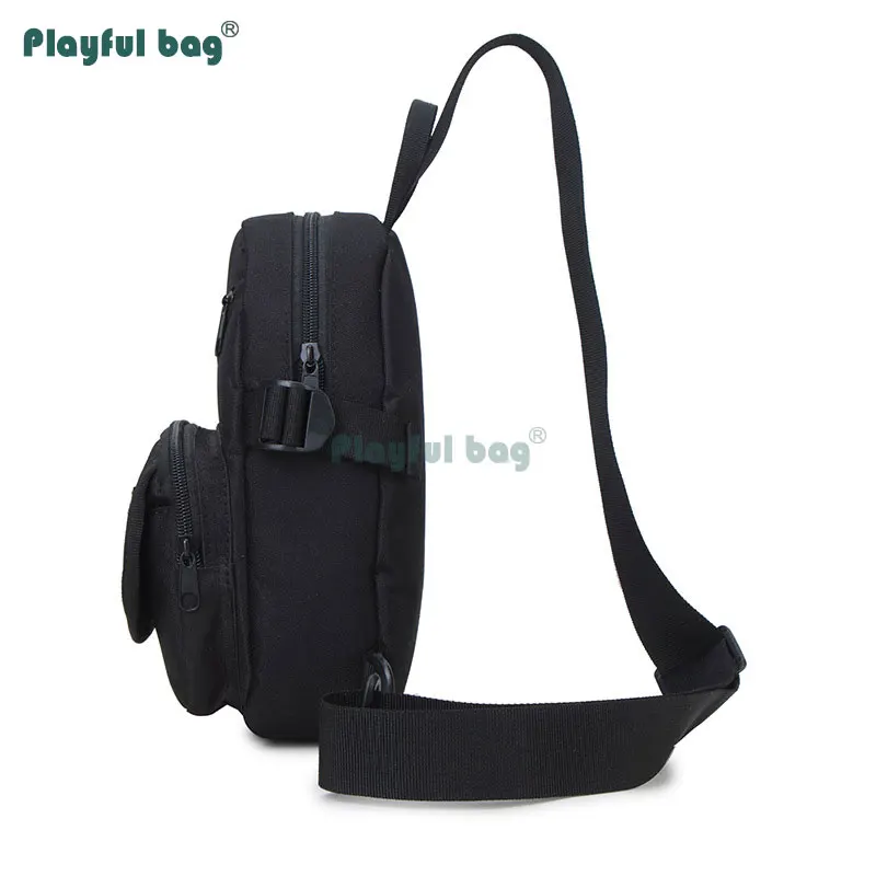 Bolsa de pecho de camuflaje para deportes de ciclismo al aire libre, bolso cruzado táctico impermeable 600D para hombre AVA05 - imagen 4