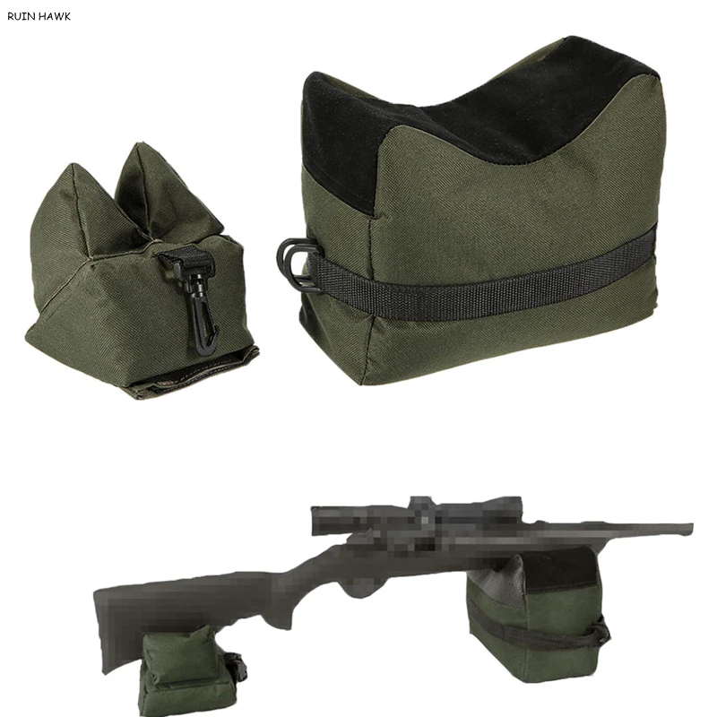 Banco de objetivo de Rifle sin relleno, soporte de bolsa de arena militar, accesorios de caza, objetivo de Rifle delantero y trasero
