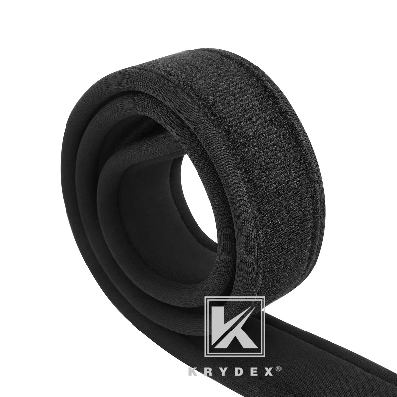 KRYDEX-cinturón interior acolchado para hombre, cinturón de nailon forrado con bucle cómodo, color negro, 1,5 "a 2" - imagen 3