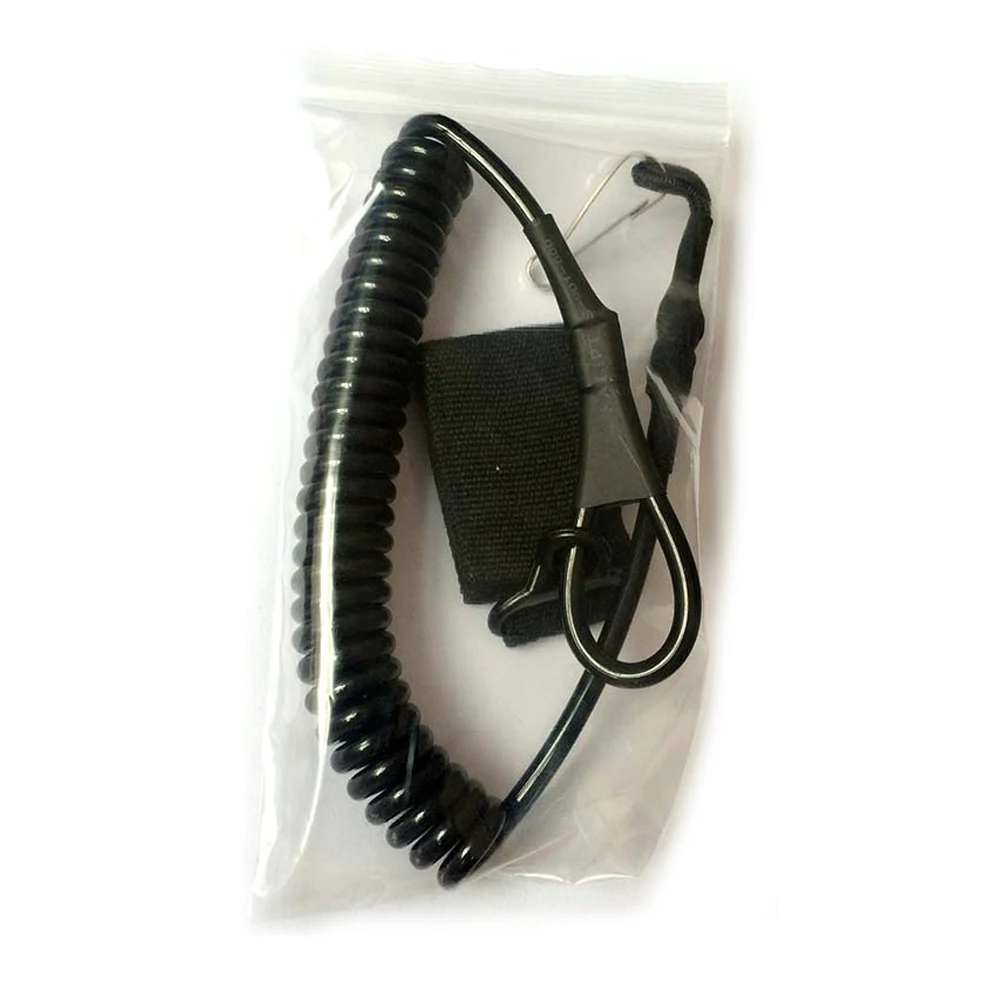 Eslinga de combate ajustable, pistola táctica telescópica, pistola de mano, cordón seguro, eslinga de resorte con cinturón de cinta mágica - imagen 3