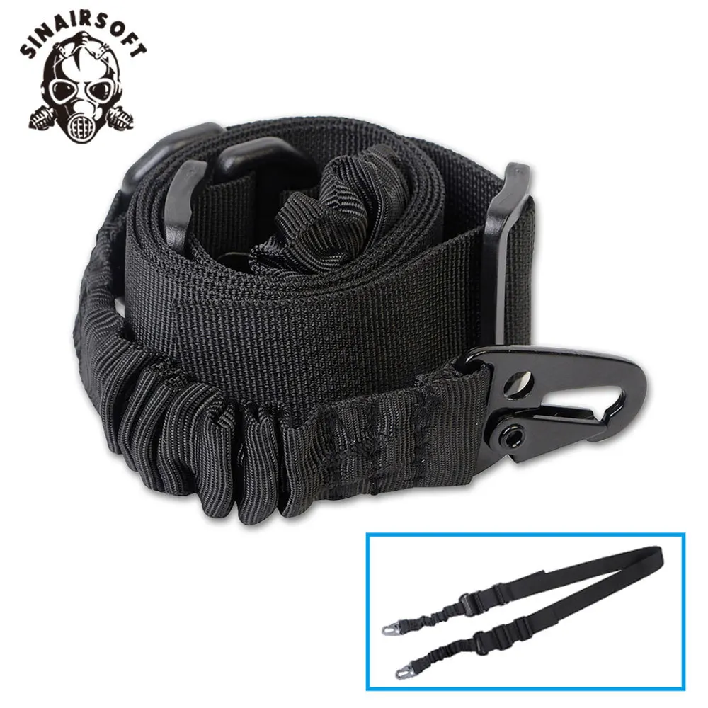 Correa de hombro para pistola táctica de 2 puntos, cabestrillo para Rifle al aire libre con hebilla de Metal QD, cinturón para pistola de escopeta, accesorios para pistola de caza - imagen 4